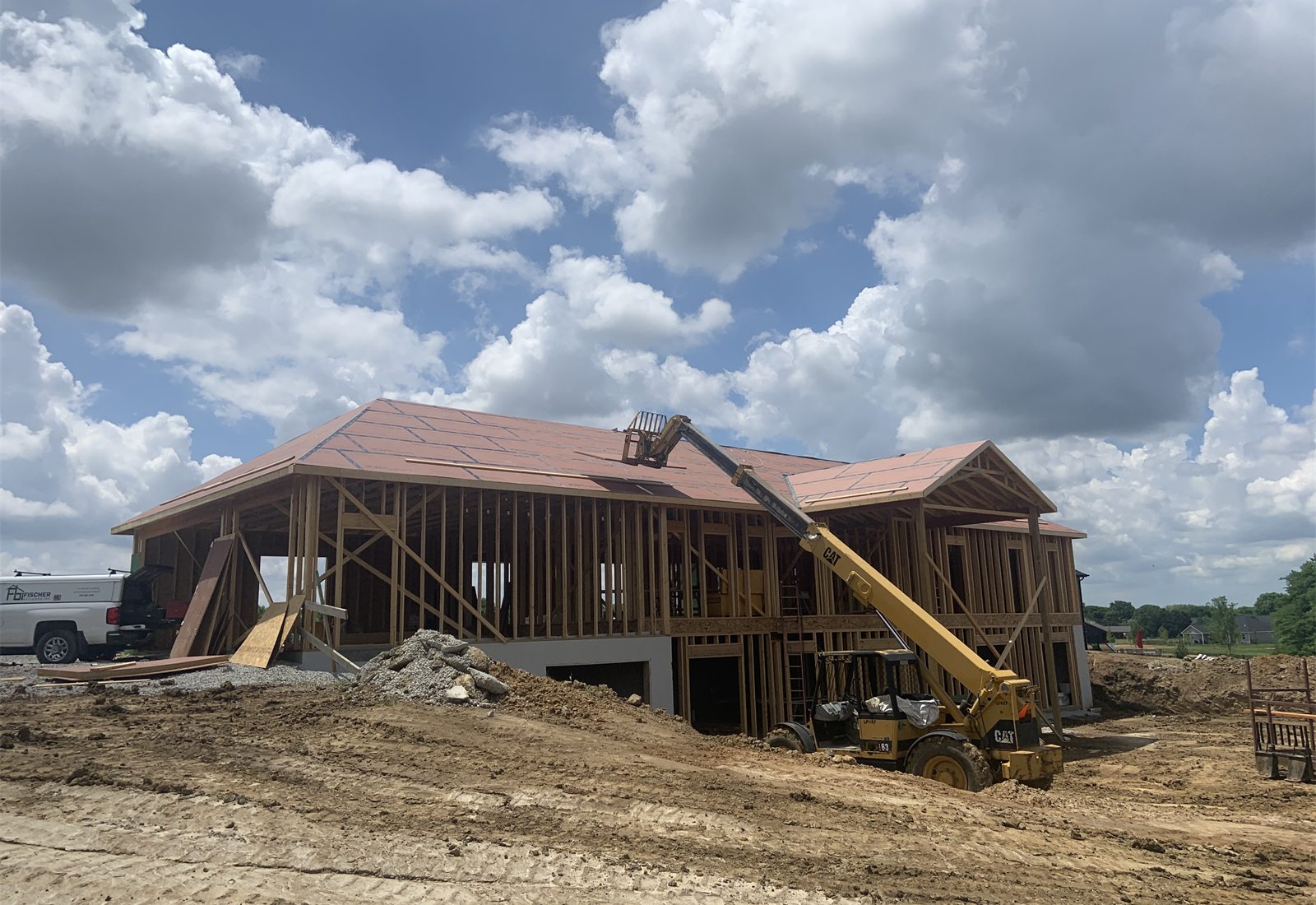 Large exterior residential build in progress